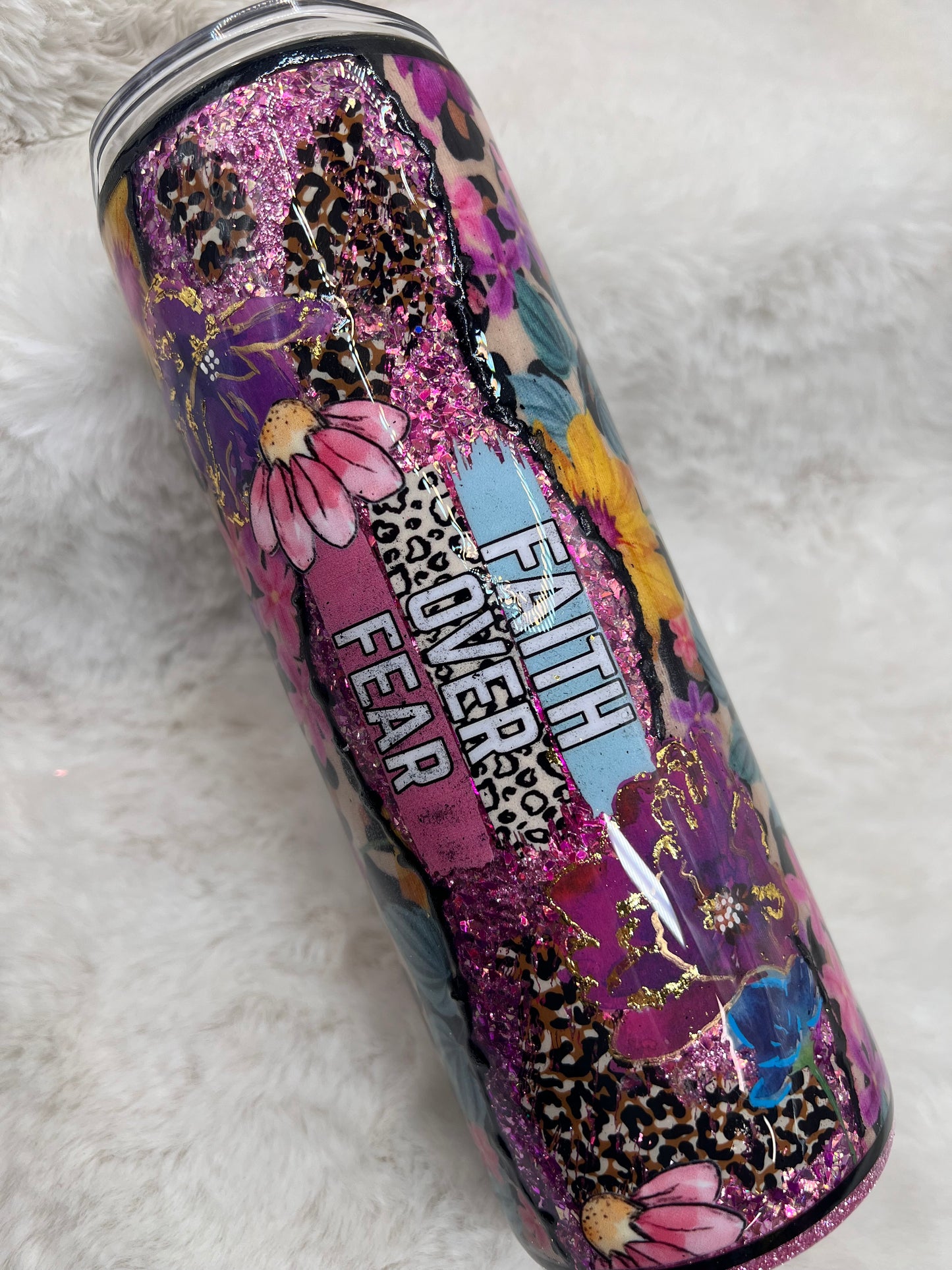 FAITH OVER FEAR Tumbler 20oz