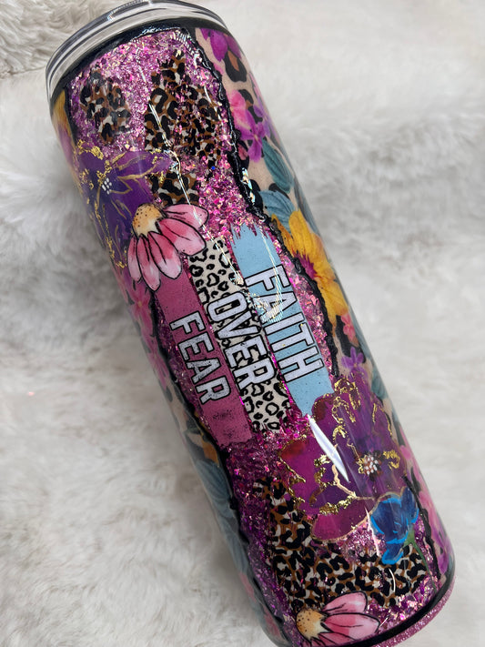 FAITH OVER FEAR Tumbler 20oz